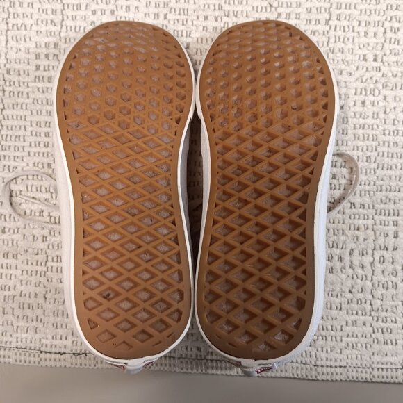 Vans women's red canvas Sk8 Hi-Top athletic shoes sz 8 (or men's 6.5) - Picture 8 of 15